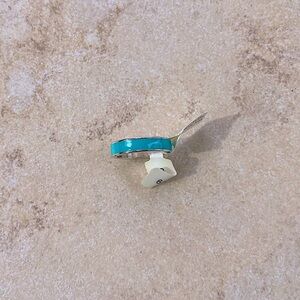 Lia Sophia turquoise, and silver ring band